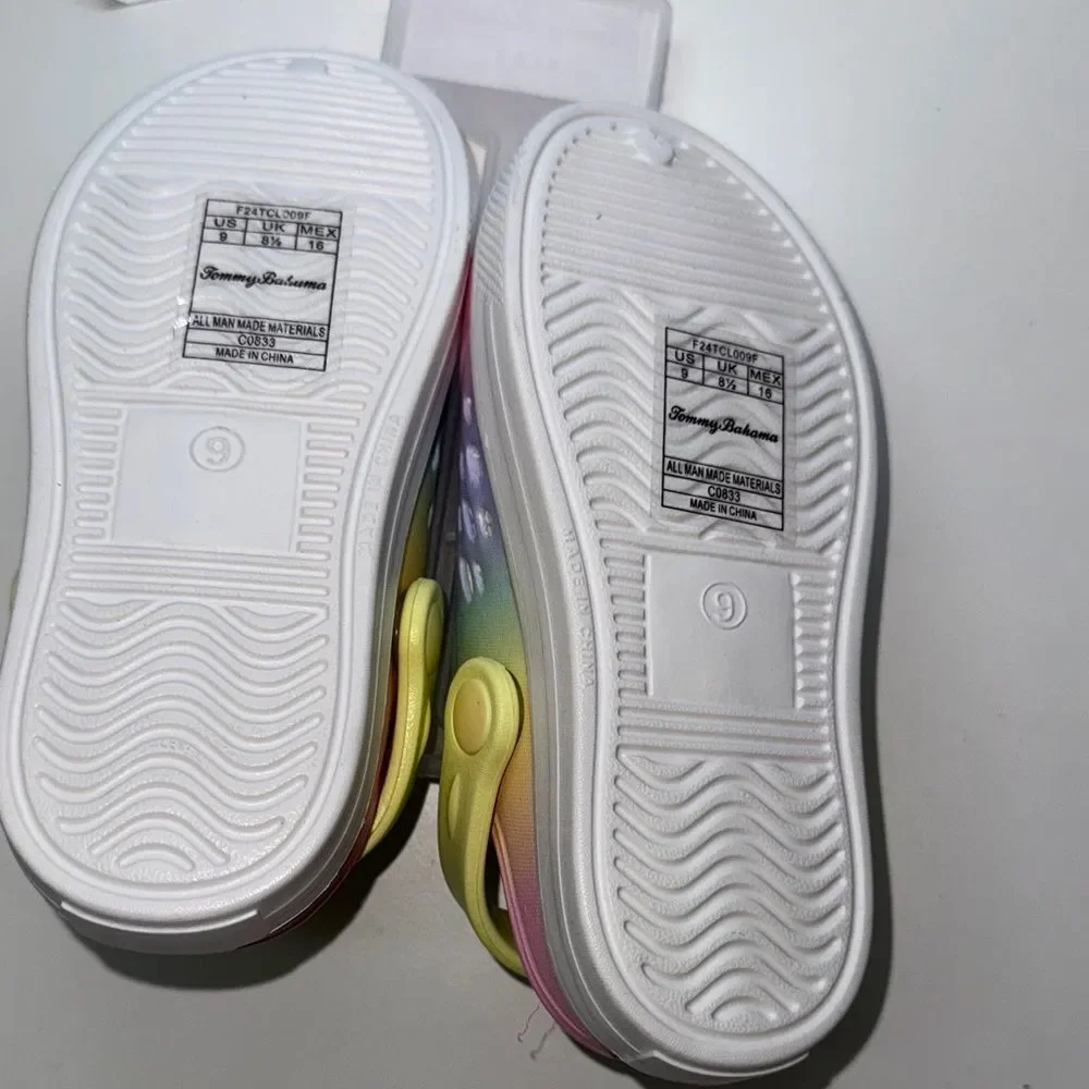 🔥Tommy Bahama Kids Pastel Gradient Sandals Sz 11 New